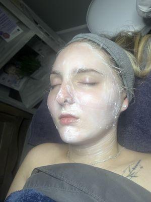 Hydrating Strawberry Rhubarb Masque by #Eminence in action!