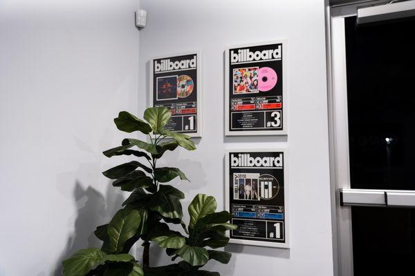 A few of the many billboard ranking accomplishments.