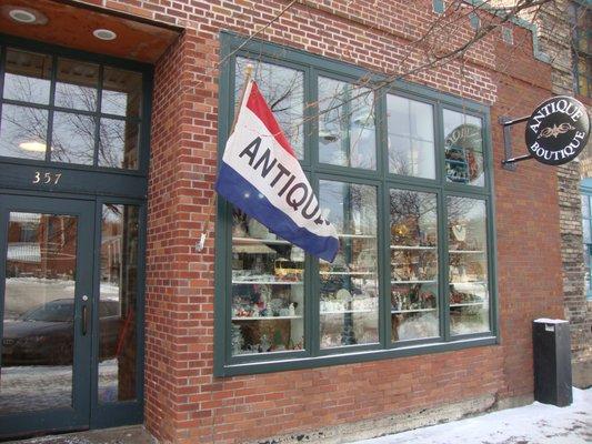 Front of the store, view looking southwest.