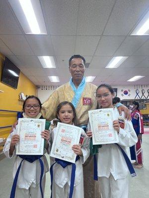 Progressing to Blue belt with Grandmaster park