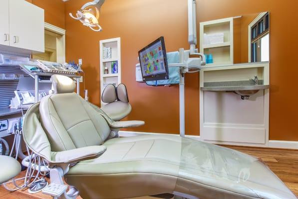 All of our 13 treatment rooms are fully equipped to provide you and your family with the most up-to-date dental treatment options available.