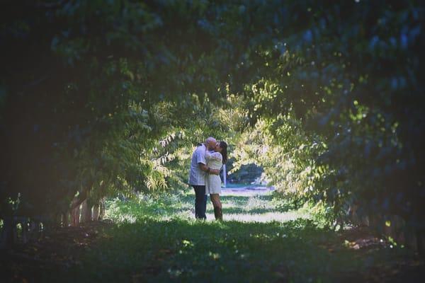 A moment alone at High Country Orchards ~Wedding Day 9/22/14