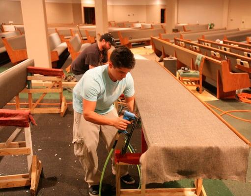 McPhail Church Services craftsmen at work