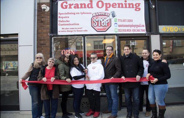 Ribbon cutting ceremony was great. Thanks to Jefferson park chamber of commerce, nadig newspaper for all the support and local aldermen