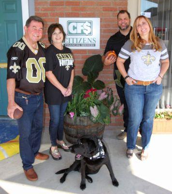 Showing our Who Dat spirit!