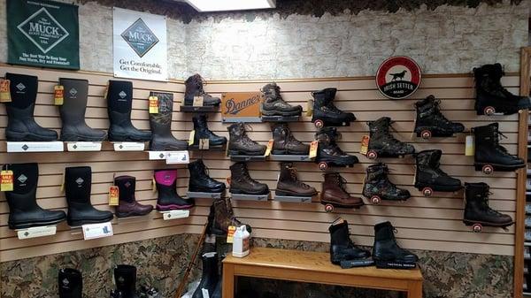 We carry many brands of work boots