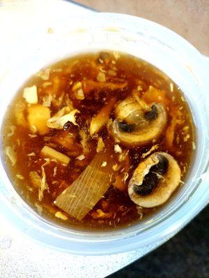 Hot & sour soup. And it was! Yummy!