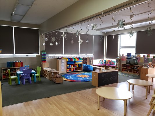 Our Toddler room is perfect for developing gross motor skills and independence.