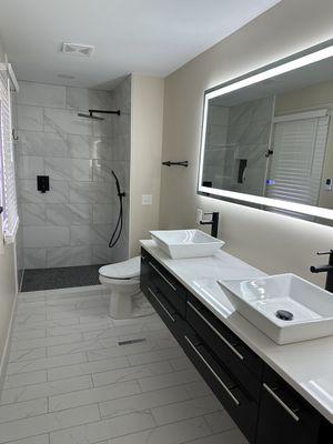 Renovated bathroom