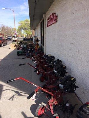 Tillers and Cultivators in stock for spring!