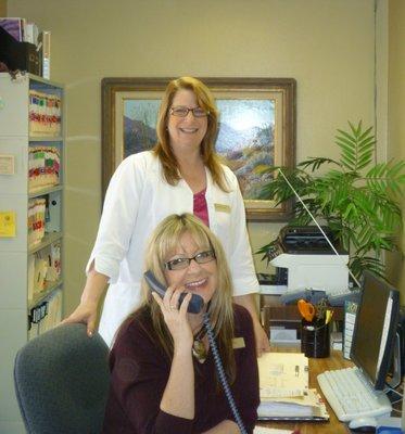 Pamela and Shari!  A caring staff to service you!