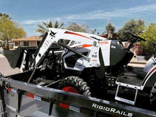 New tractor for grading