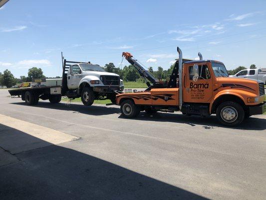 We do have an orange and blue medium duty wrecker, just to keep all of our customers happy :)