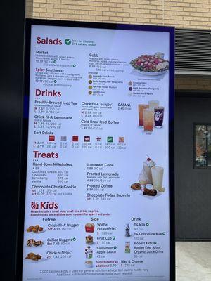 Lunch/kids/salads/drink Menu