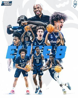 The Saint Peter's Peacocks advanced to Elite 8 in 2022. A true Cinderella story.