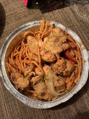 Spaghetti w/chicken breast