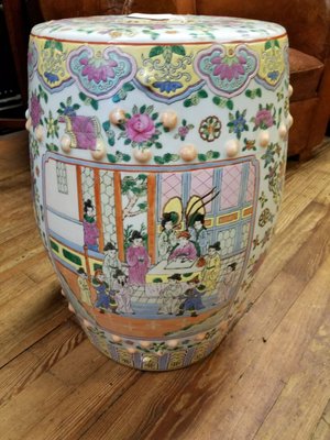 Chinese porcelain garden seat $149