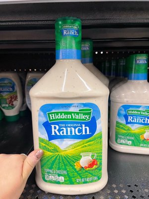 Giant bottle of ranch dressing!