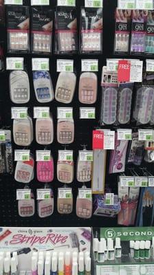 Nail products  galore.