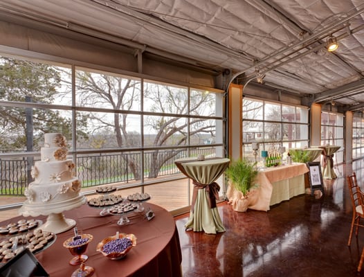 These beautiful glass doors all open up completely to the wrap-around porch and deck.