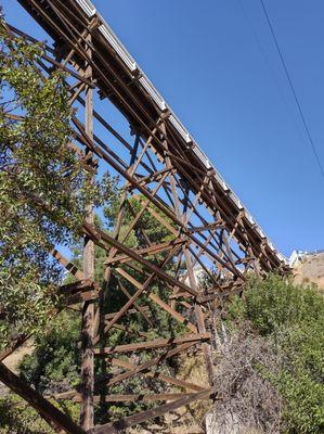 Underneath view of the Quince Street Bridge