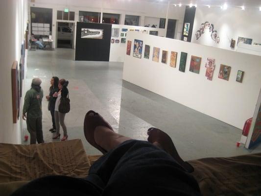 atop the gallery....