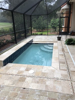 Recently renovated pool in Peninsula.