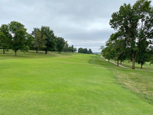 A long look down one of the fairways....