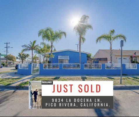 Helped my clients with their sale of their property in Pico Rivera CA