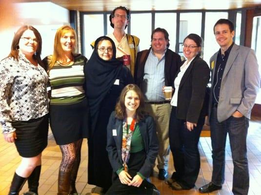 Students dressed up as faculty