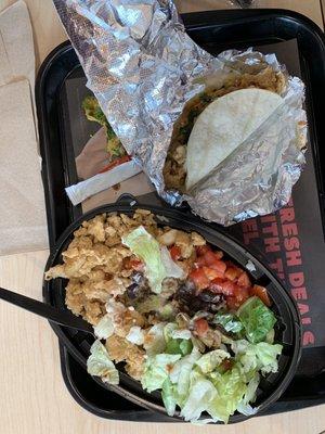 Fresca Bowl and Chicken Street Taco