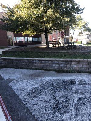 Smaller playground in back