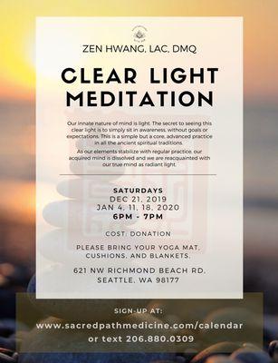 Season of Giving Back Workshops - Meditation