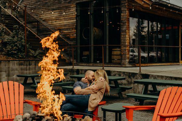 Engagement session in Woodinville, Washington