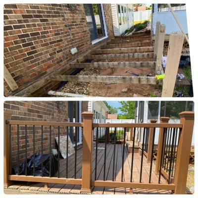 Deck reinstall to level properly