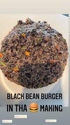 This is the black bean burger for all of our vegan friends