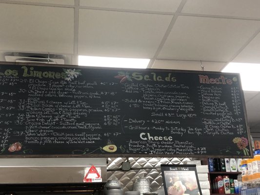 Sandwich Menu