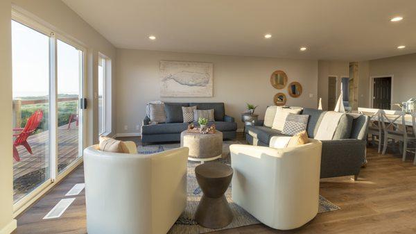 VRBO living room.  www.jducedesign.com