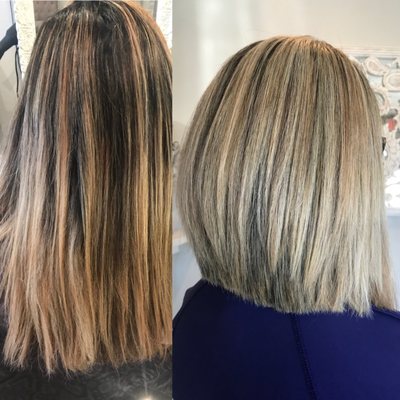 Before & After by our Master Stylist Hollie Trotter