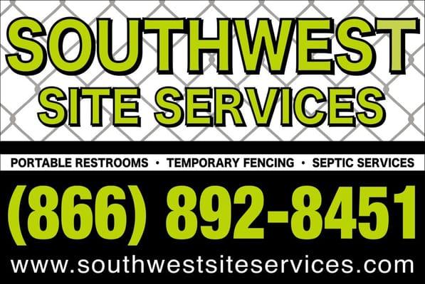 Southwest Site Services' new logo! Watch out as we take over Southern California with our commitment to quality service.