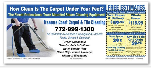 Treasure coast carpet and tile cleaning