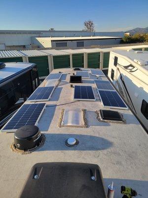 Solar installation .And one of many satisfying  ,job we appreciate  you Great system