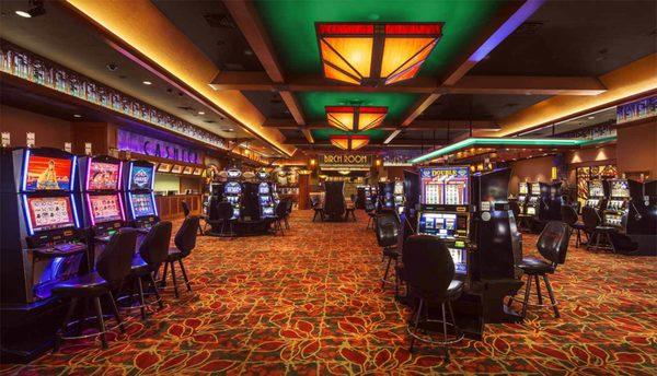 Interior of Leelanau Sands Casino and Lodge in Peshawbestown, Michigan-