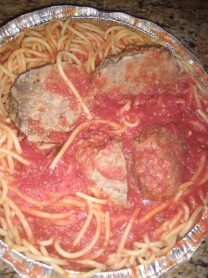 Spaghetti and meatballs