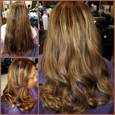 Refreshed Carmel bayalage highlights color and cut by Letty Rojo