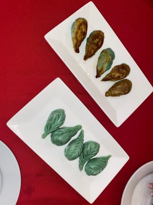 Green Vegetable Dumplings, Pan Fried Vegetable Dumplings