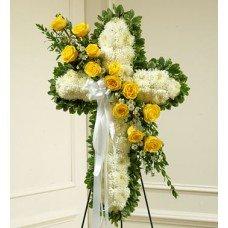 Beautiful cross that I ordered designed by American florist