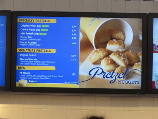 Pretzel menu 6/2014