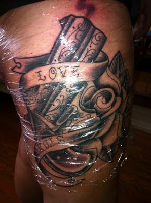 Great line work & shading - Pic of it is when it was freshly finished.