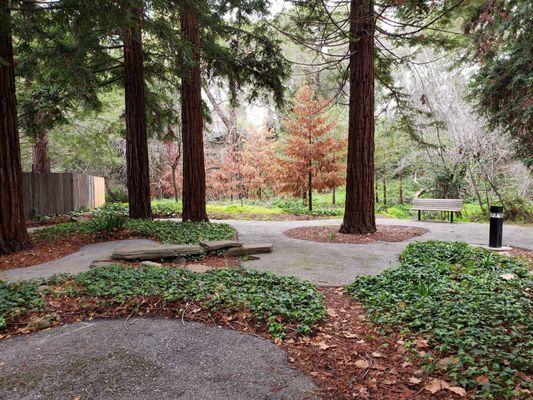 Seating area by the Garden House